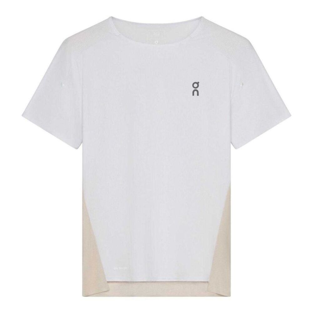 On Womens/Ladies Performance Running Top / White/Silver